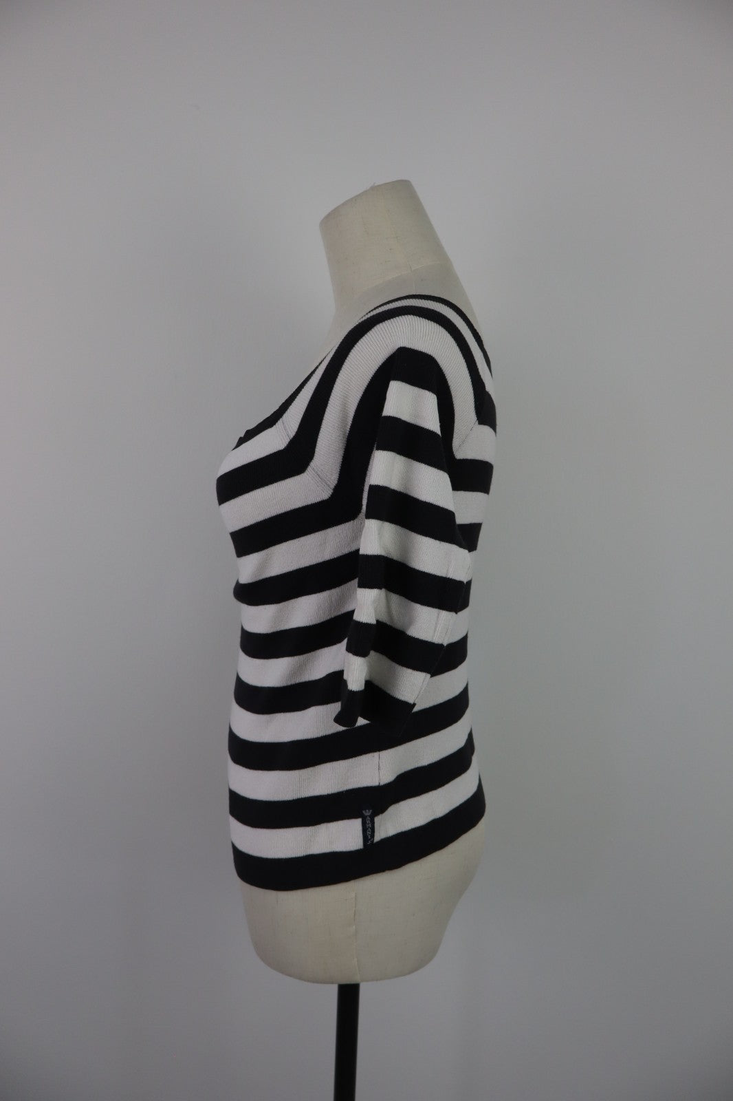 ARMANI JEANS MAGLIA DONNA TG. 40 WOMAN CASUAL VINTAGE T-SHIRT TOP A RIGHE