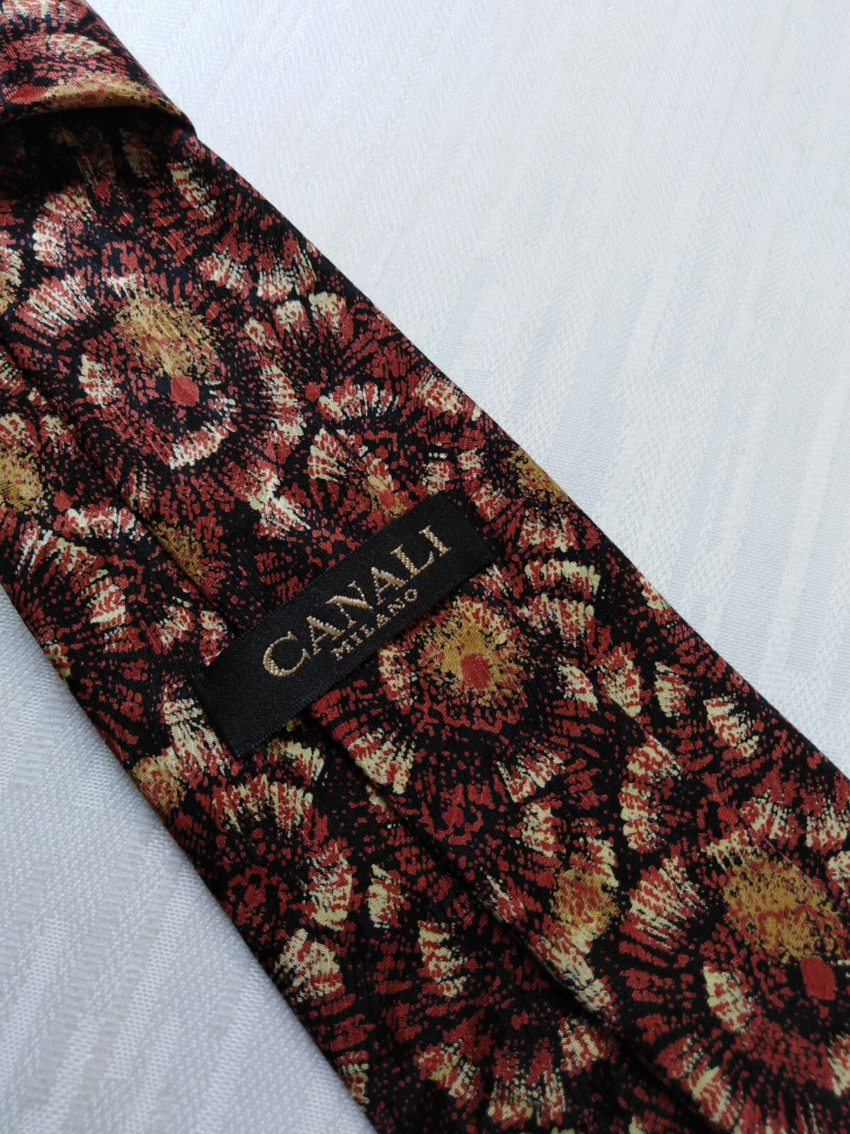 CANALI MILANO 100% SETA SILK TIE CRAVATTA NECKTIE MADE ITALY VINTAGE CLASSIC