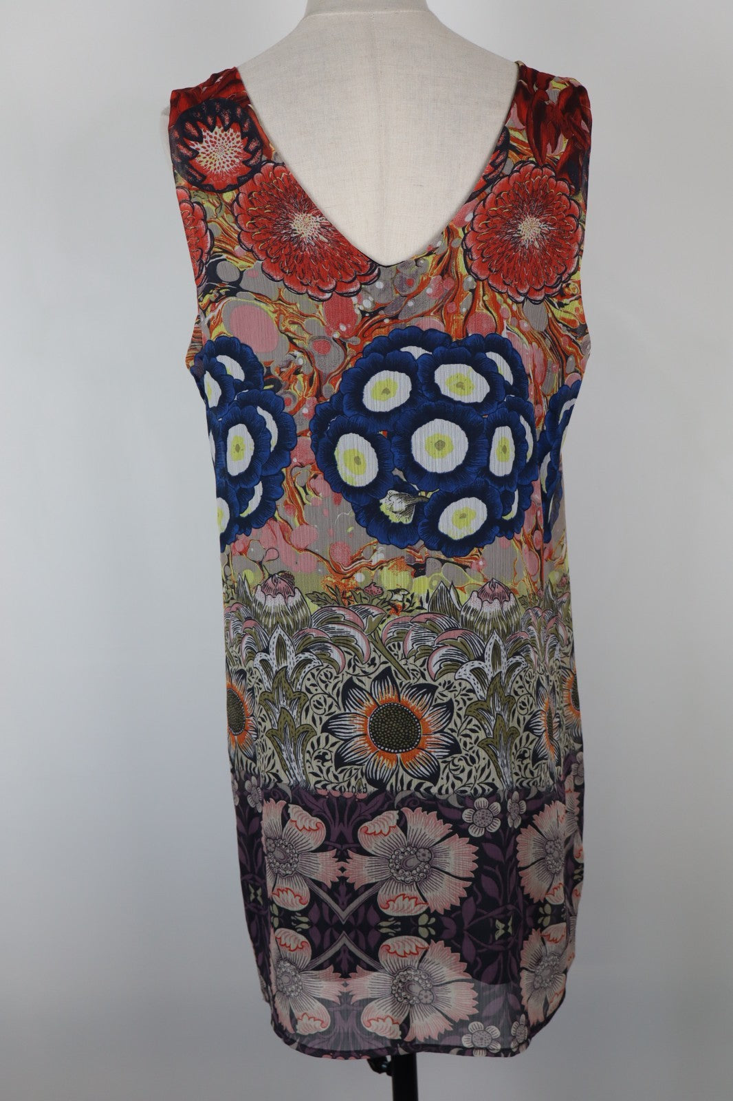 DESIGUAL VESTITO DONNA TG. 46 WOMAN CASUAL VINTAGE DRESS ABITO