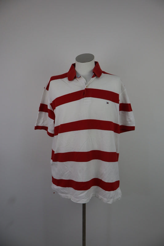 TOMMY HILFIGER POLO MAGLIA UOMO TG XL MAN T-SHIRT CASUAL VINTAGE COTONE