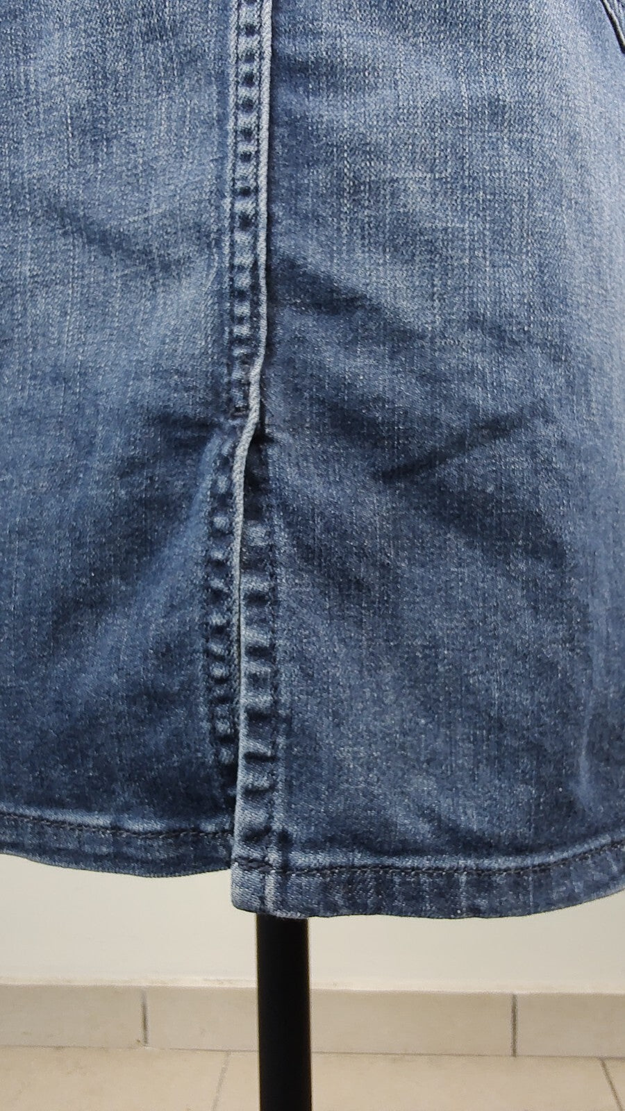 TOMMY HILFIGER GONNA JEANS COTONE DENIM DONNA WOMAN SKIRT TG. 6 VINTAGE