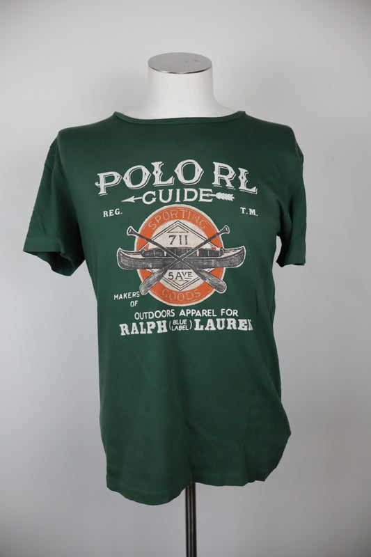 POLO RALPH LAUREN MAGLIA UOMO M MAN CASUAL VINTAGE T-SHIRT COTONE COTTON LOGO