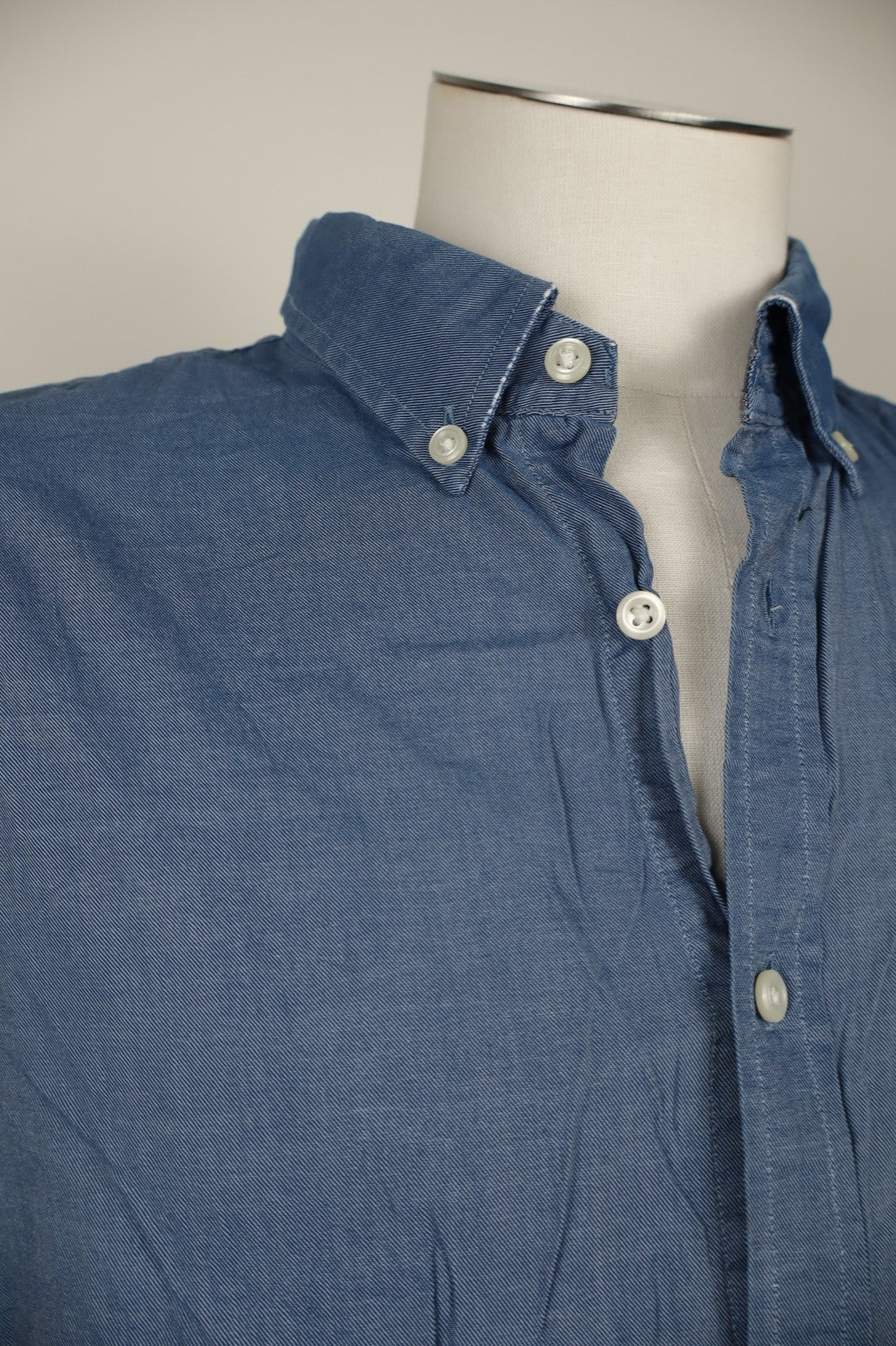TOMMY HILFIGER CAMICIA UOMO COTONE TG. 2XL MAN CASUAL VINTAGE COTTON SHIRT