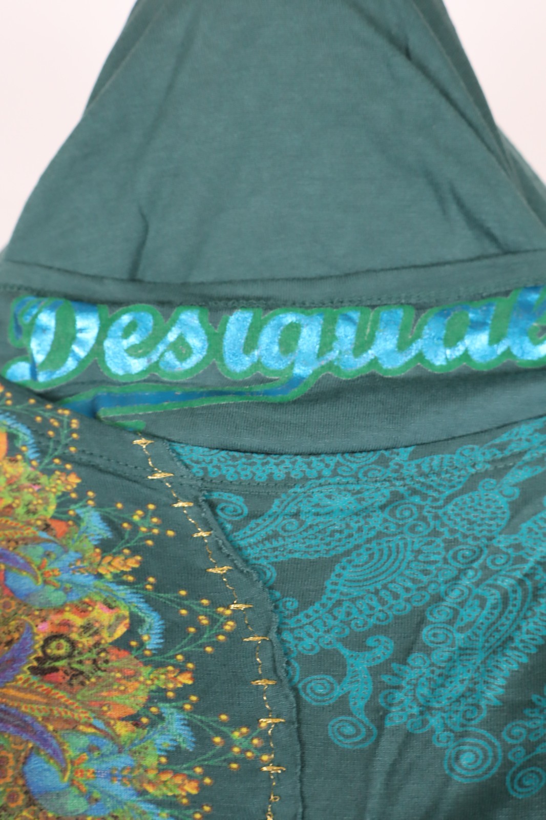 DESIGUAL MAGLIA DONNA TG. L WOMAN CASUAL VINTAGE T-SHIRT  TOP CANOTTA