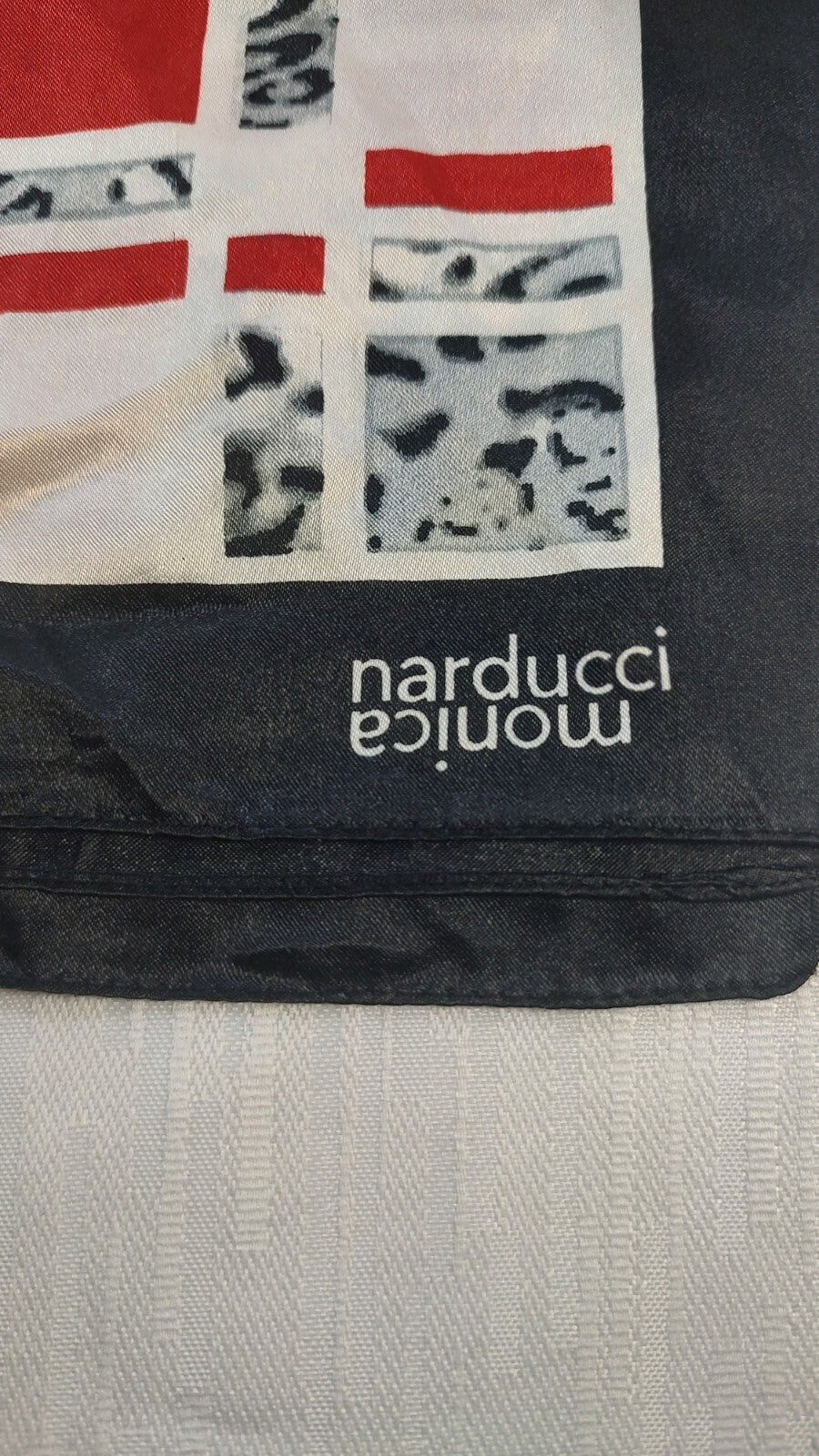 NARDUCCI MONICA FOULARD 100% SILK SETA SCARVES SCARF SQUARE MADE IN ITALY