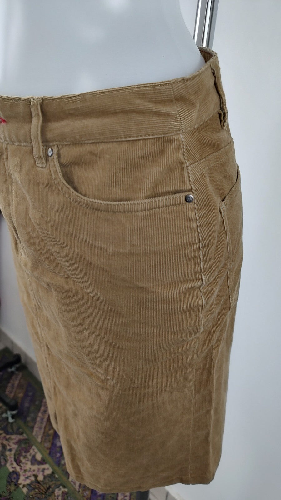 TOMMY HILFIGER GONNA DONNA WOMAN SKIRT Tg. 4 CASUAL VINTAGE COTONE VELLUTO