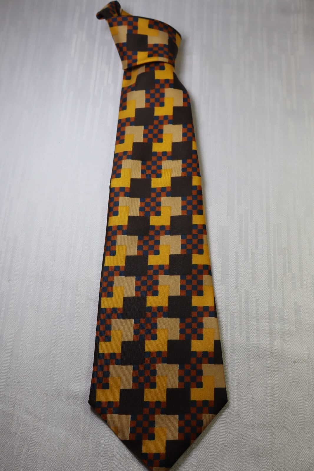 DIOR por STOCK 100% SILK TIE SETA CRAVATTA NECKTIE MADE IN ITALY