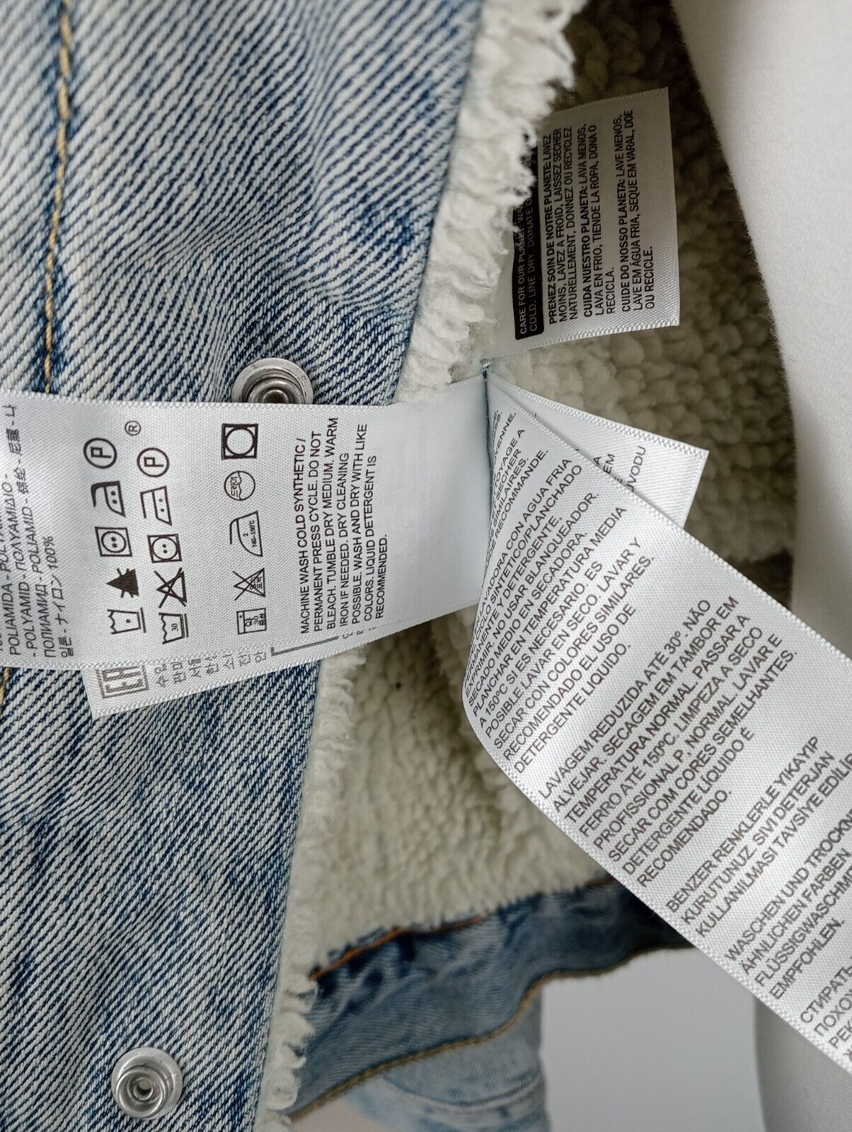 LEVI'S BIG E GIACCA GIUBBINO JEANS IMBOTTITO DENIM UOMO S CASUAL VINTAGE JACKET