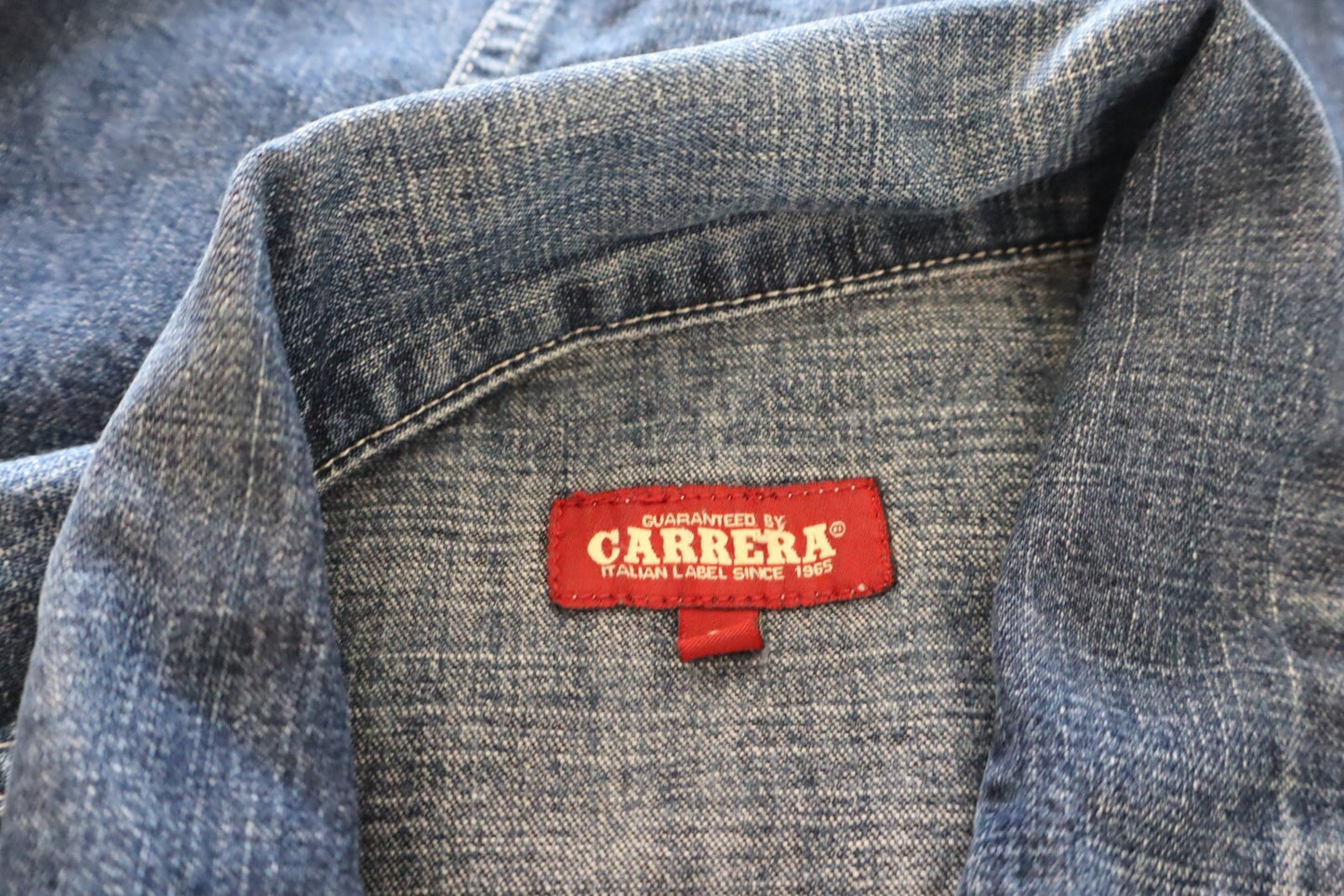 CARRERA GIUBBINO JEANS DONNA COTONE TG L WOMAN CASUAL JACKET VINTAGE DENIM