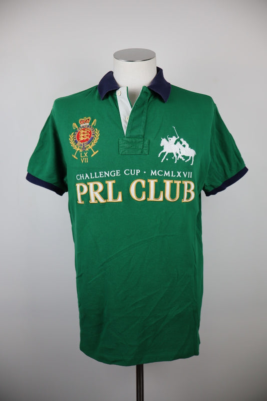 RALPH LAUREN POLO MAGLIA UOMO L MAN CASUAL VINTAGE SHIRT PRL CLUB 3 BIG LOGO