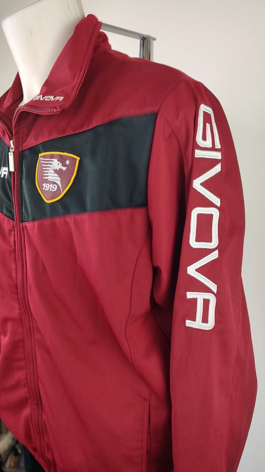 GIVOVA SALERNITANA TUTA COMPLETA CALCIO UOMO Tg L TRACKSUIT SPORT VINTAGE
