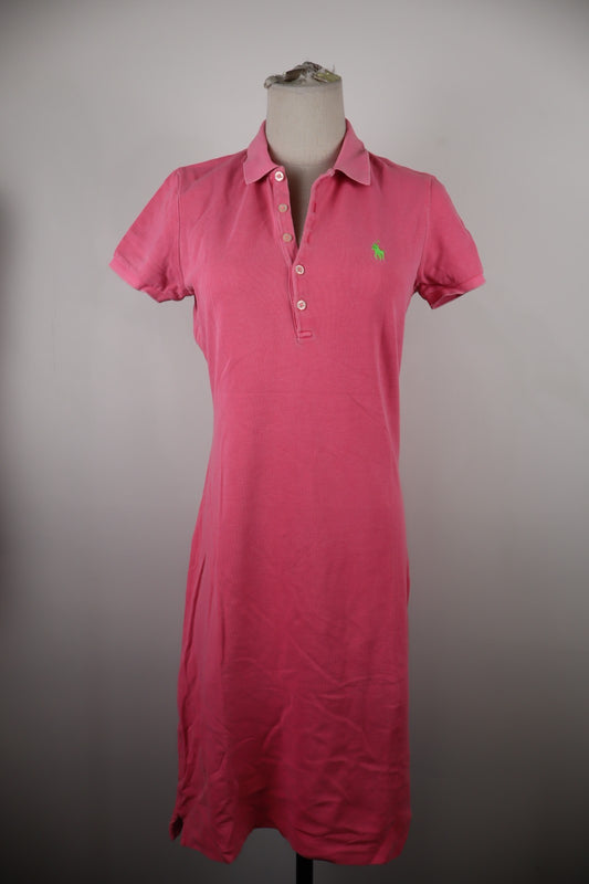 RALPH LAUREN VESTITO POLO DONNA TG. S WOMAN CASUAL VINTAGE DRESS COTONE ABITO