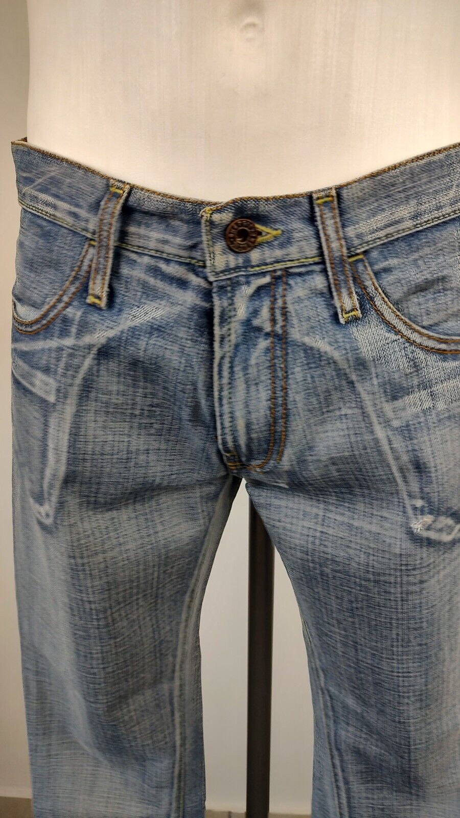 ENERGIE JEANS PANTALONE UOMO CASUAL TG W29 MAN VINTAGE PANTS DENIM