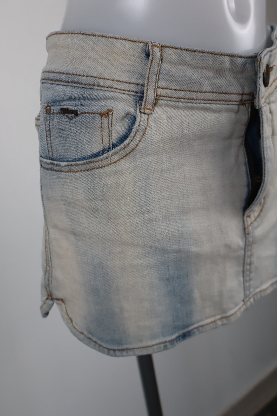 BILLABONG GONNA DONNA TG. 12 WOMAN VINTAGE SKIRT CASUAL COTONE DENIM