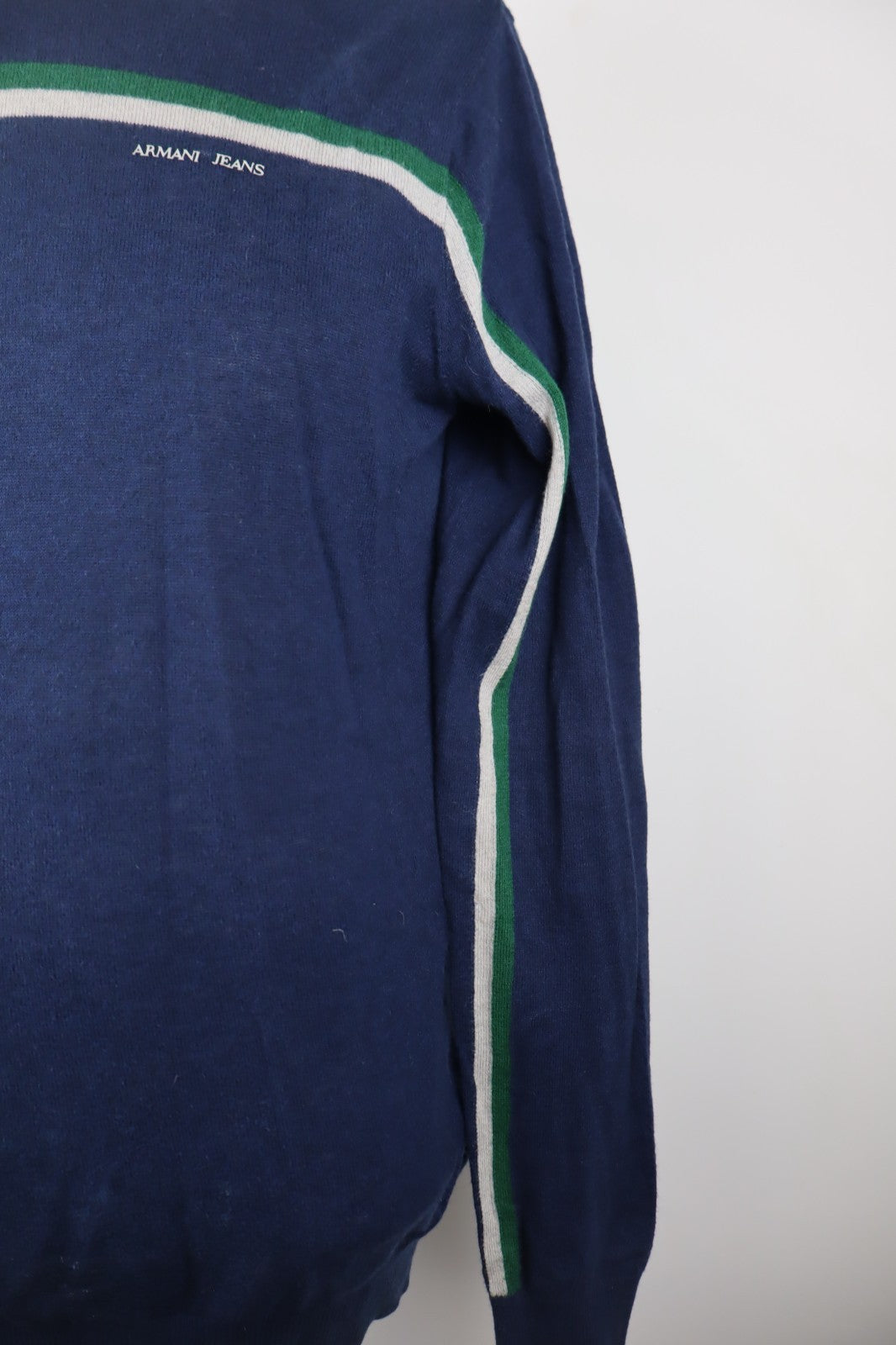 AJ ARMANI JEANS MAGLIONE UOMO M MAN SWEATER CASUAL VINTAGE LANA CASHMERE COTONE
