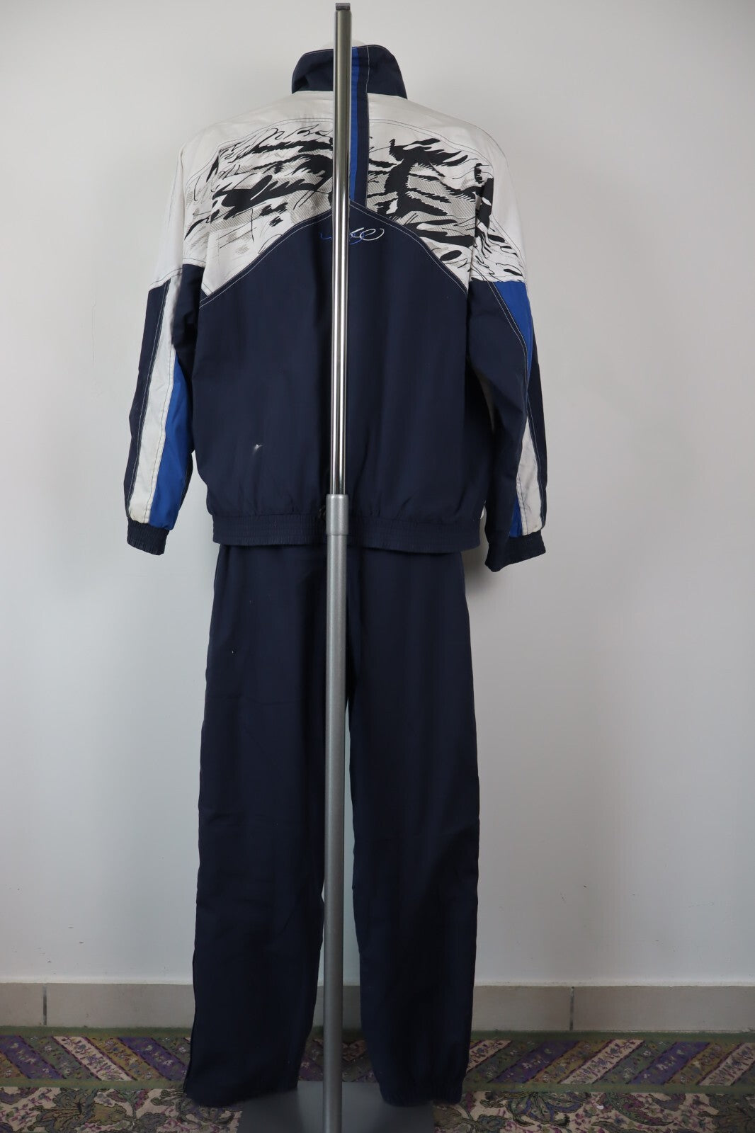 LOTTO BORIS BECKER TUTA COMPLETO TG L TRACKSUIT JACKET GIACCA PANTS UOMO SPORT