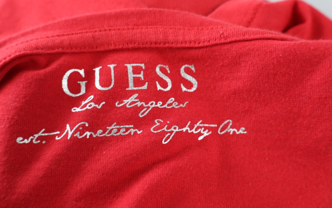 GUESS LOS ANGELES MAGLIA DONNA TG. XS WOMAN CASUAL VINTAGE T- SHIRT COTONE