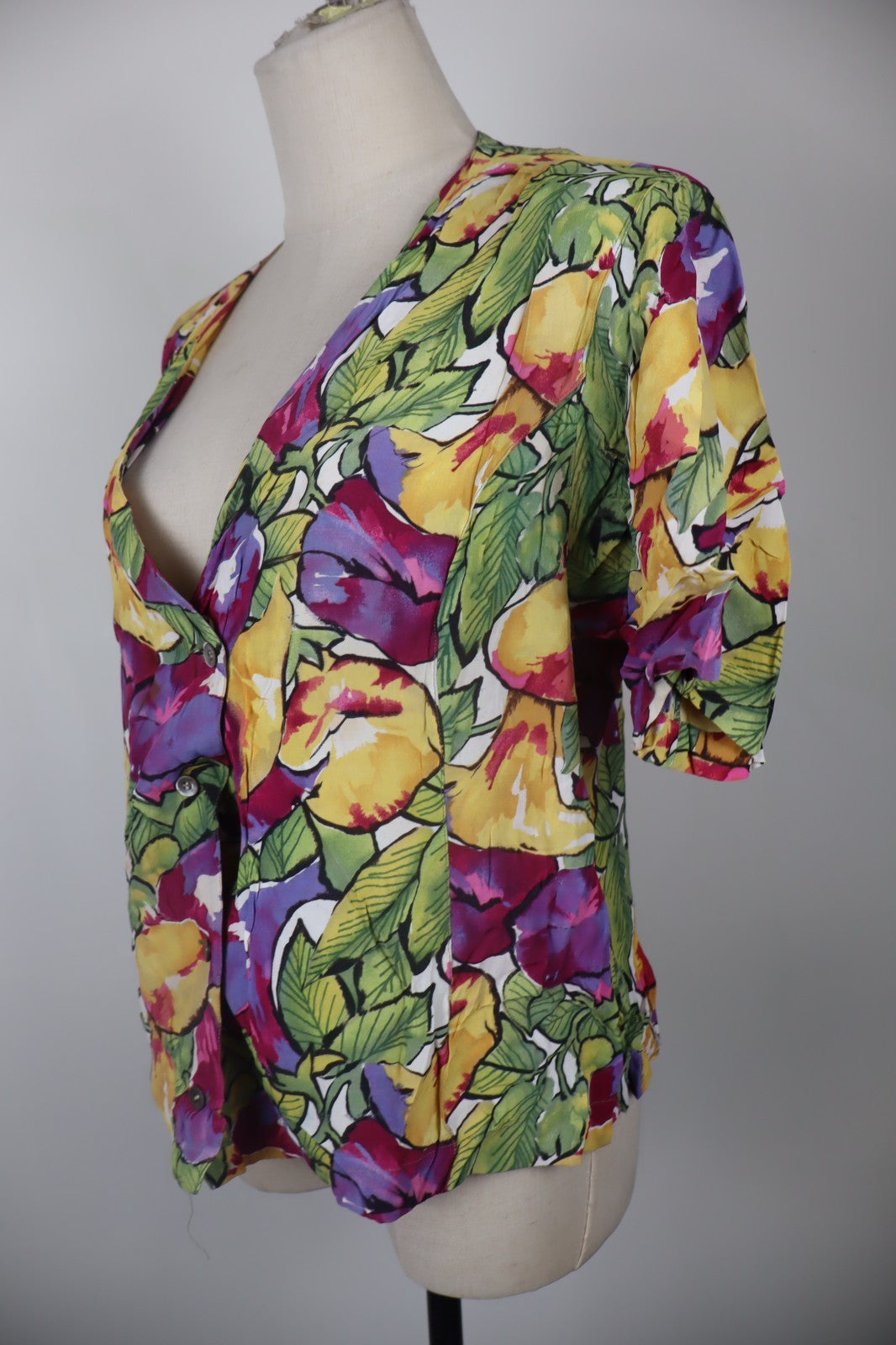 MARINA RINALDI CAMICIA BLUSA DONNA TG. 19 WOMAN SHIRT CASUAL VINTAGE VISCOSA