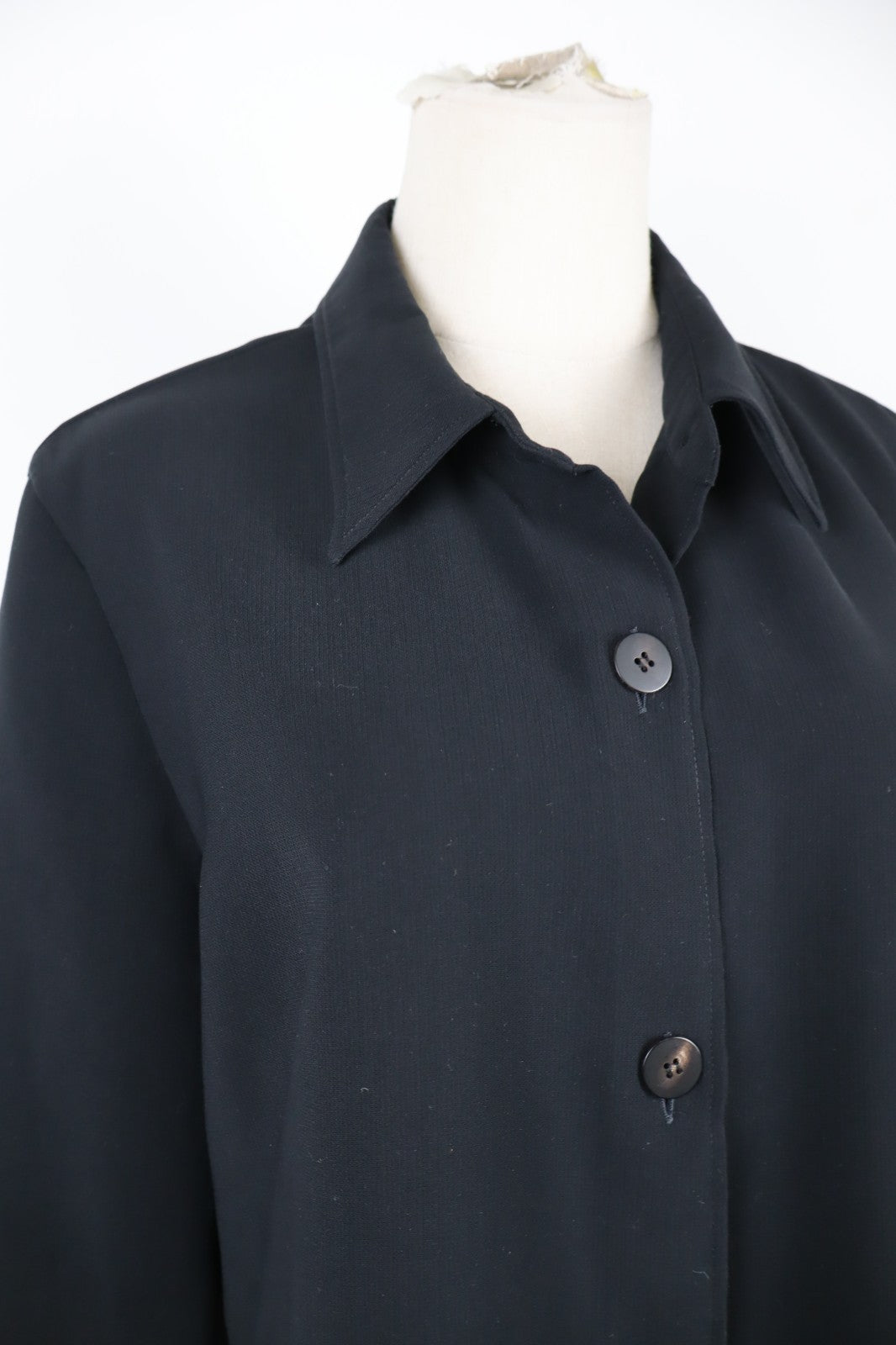 MARELLA CAMICIA DONNA MANICHE LUNGHE TG. 44 WOMAN SHIRT CASUAL VINTAGE NERO