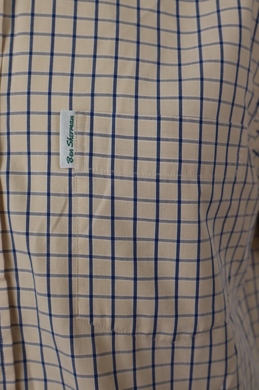 BEN SHERMAN CAMICIA UOMO COTONE TG. S MAN CASUAL VINTAGE SHIRT