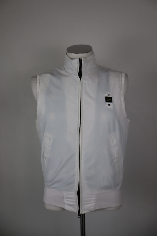 BLAUER GIUBBINO SMANICATO GILET UOMO TG M MAN CASUAL VINTAGE JACKET
