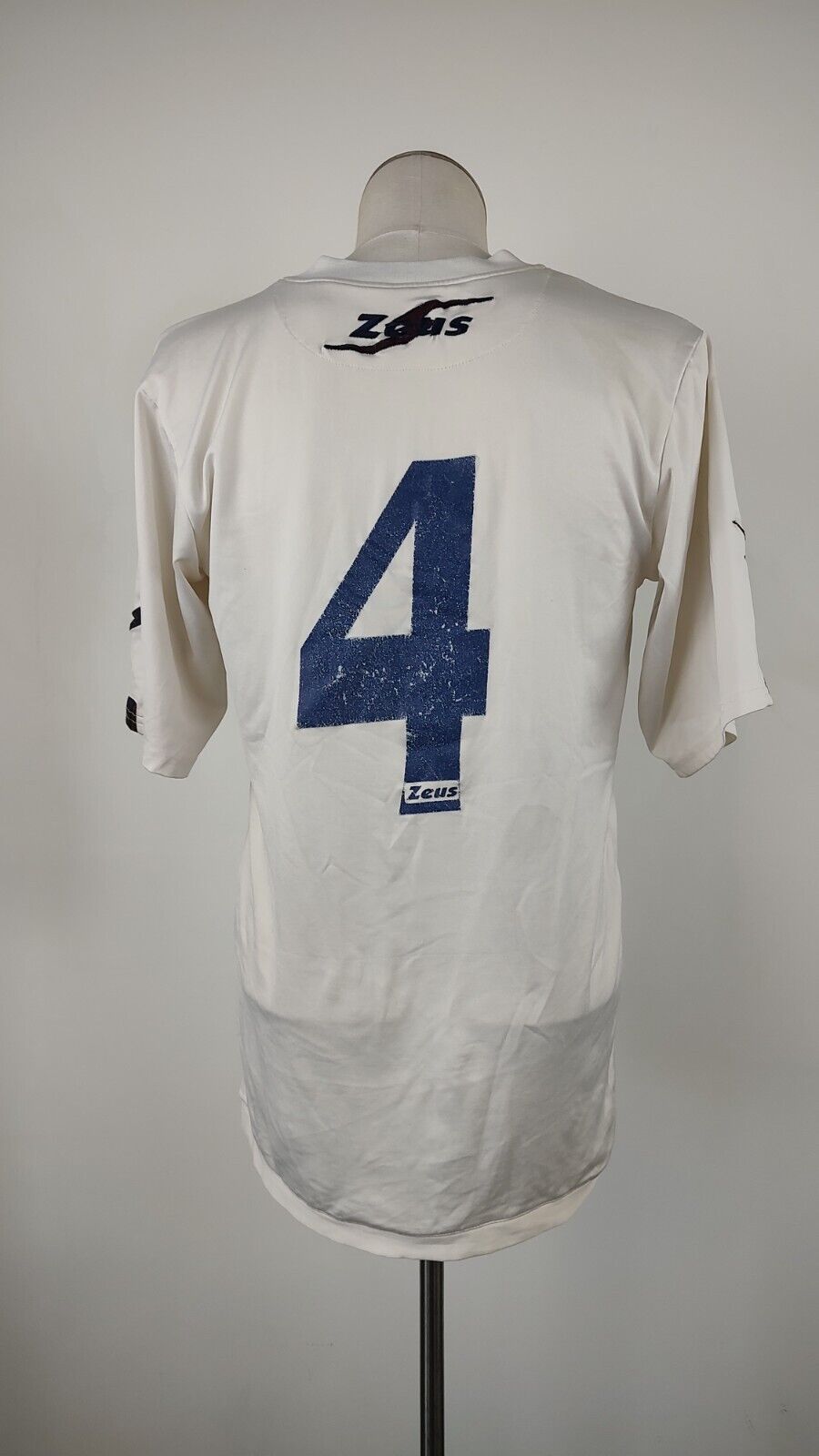 ZEUS POMIGLIANO N 4 MAGLIA CALCIO UOMO Tg L TRIKOT JERSEY SOCCER VINTAGE SPORT