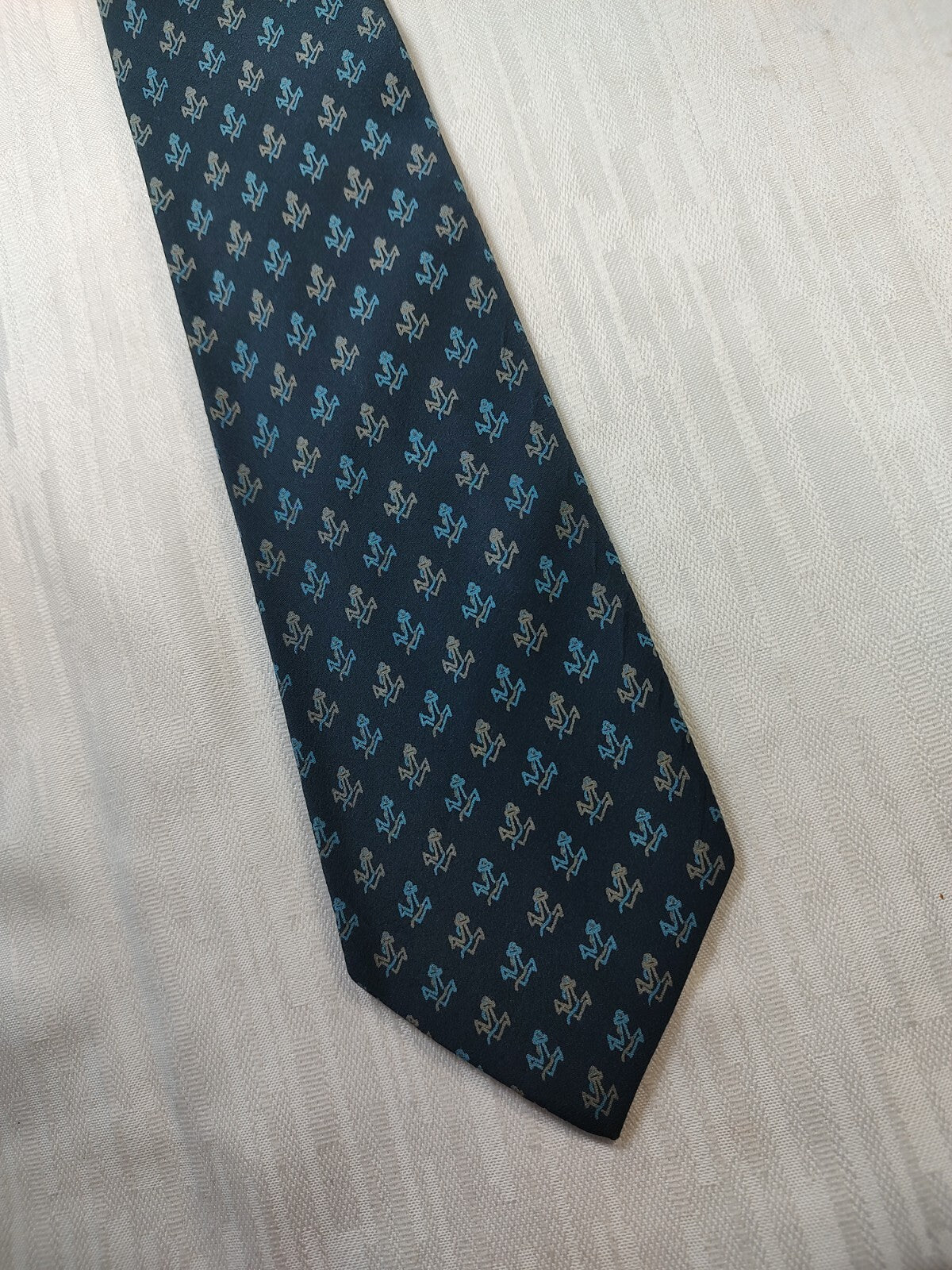 ANGELO MARINO NAPOLI 100% SILK TIE SETA CRAVATTA NECKTIE MADE IN ITALY CLASSIC