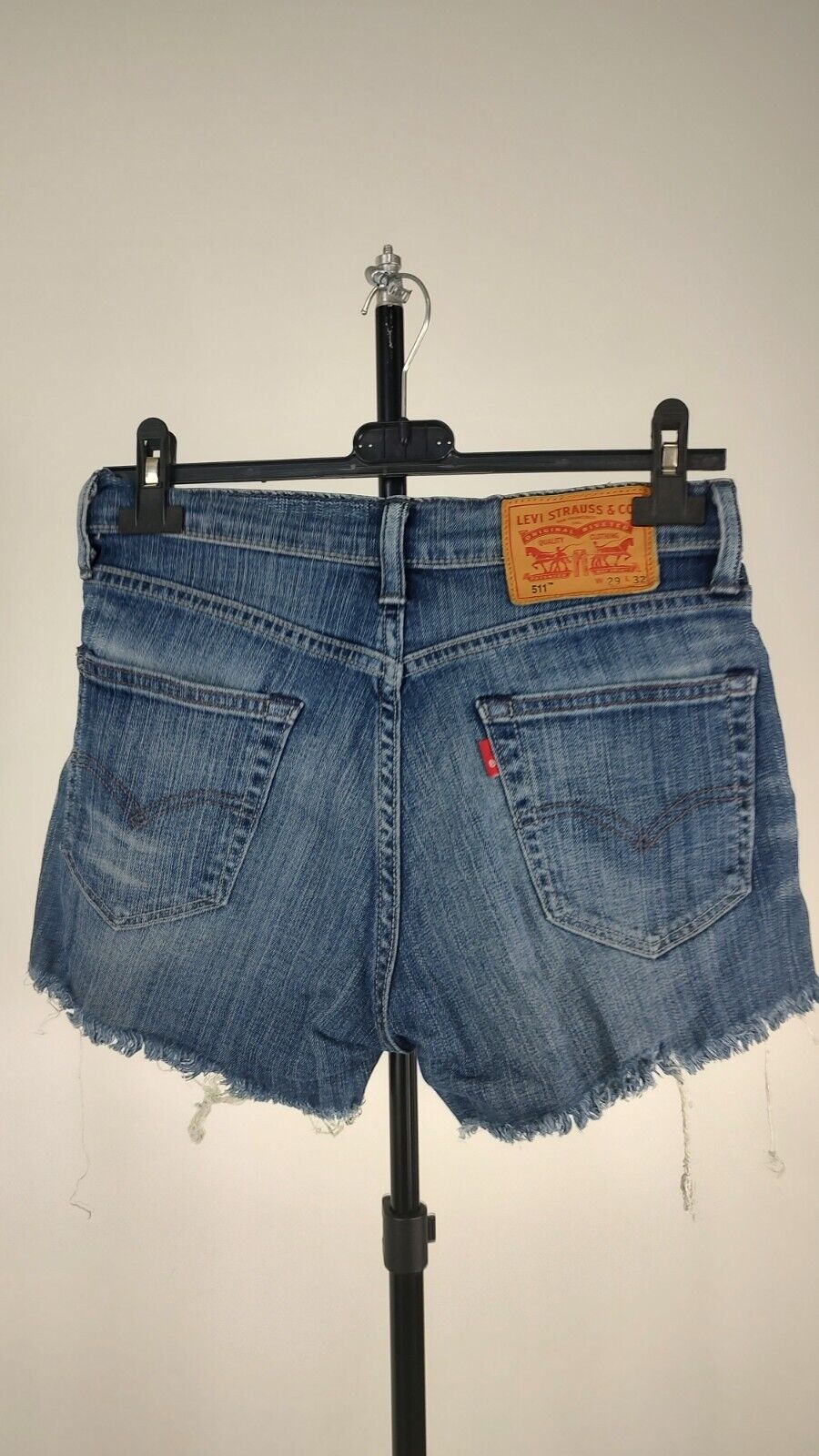 LEVI'S 511 PANTALONCINO DENIM JEANS DONNA TG W29 WOMAN VINTAGE SHORTS