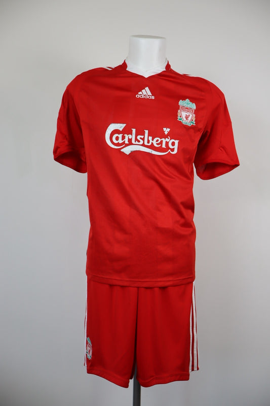 ADIDAS LIVERPOOL COMPLETO CALCIO MAGLIA SHORTS UOMO tg L FOOTBALL JERSEY CALZINI