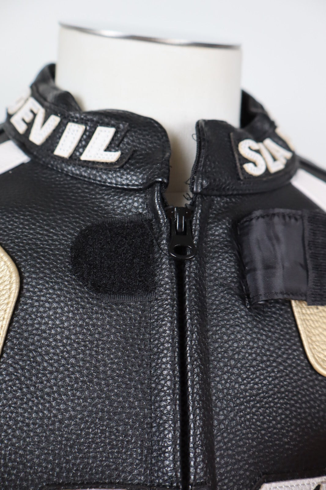 DEVIL SLAYER MVP GIUBBINO MOTO ECOPELLE UOMO TG XXL MEN JACKET SPORT