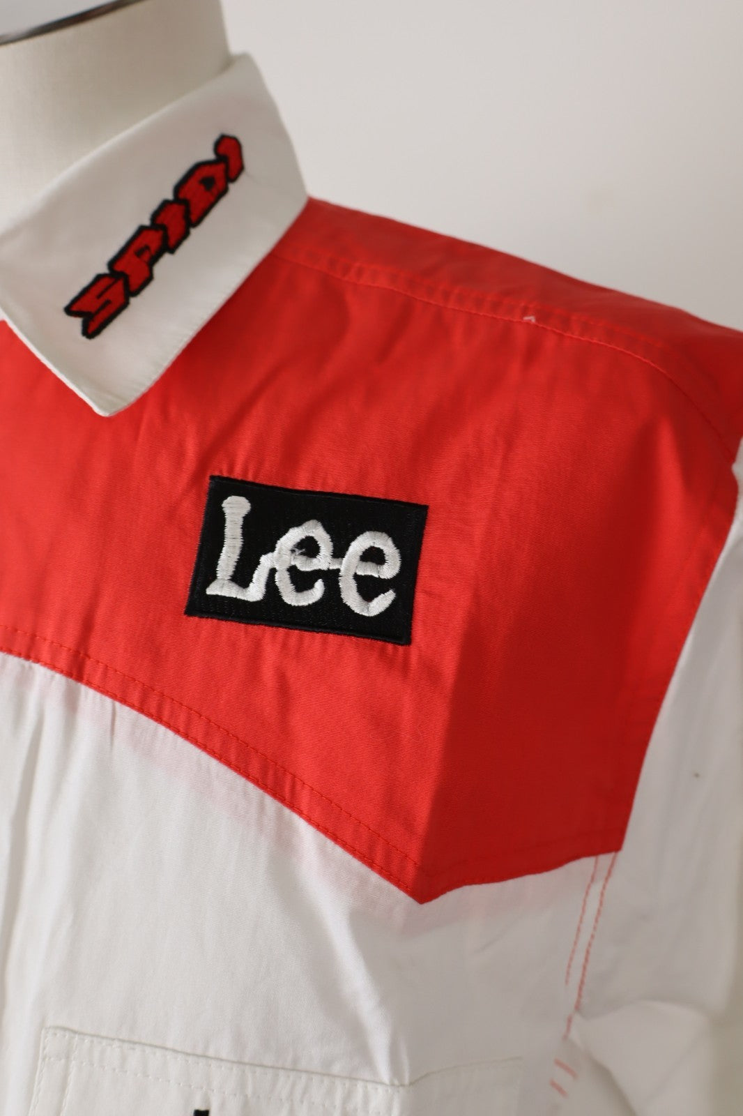 LEE RACING APRILIA CAMICIA COTONE UOMO TG L MAN CASUAL VINTAGE SHIRT LOGO