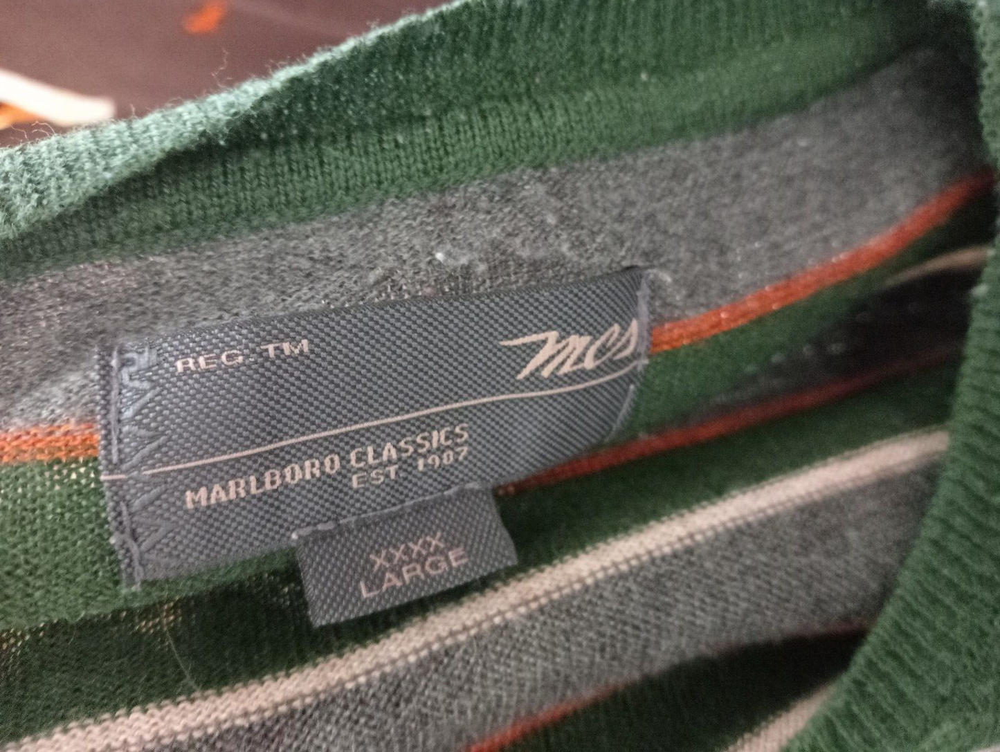 MARLBORO CLASSICS MAGLIONE LANA WOOL UOMO 3XL MAN SWEATER CASUAL VINTAGE ITALY