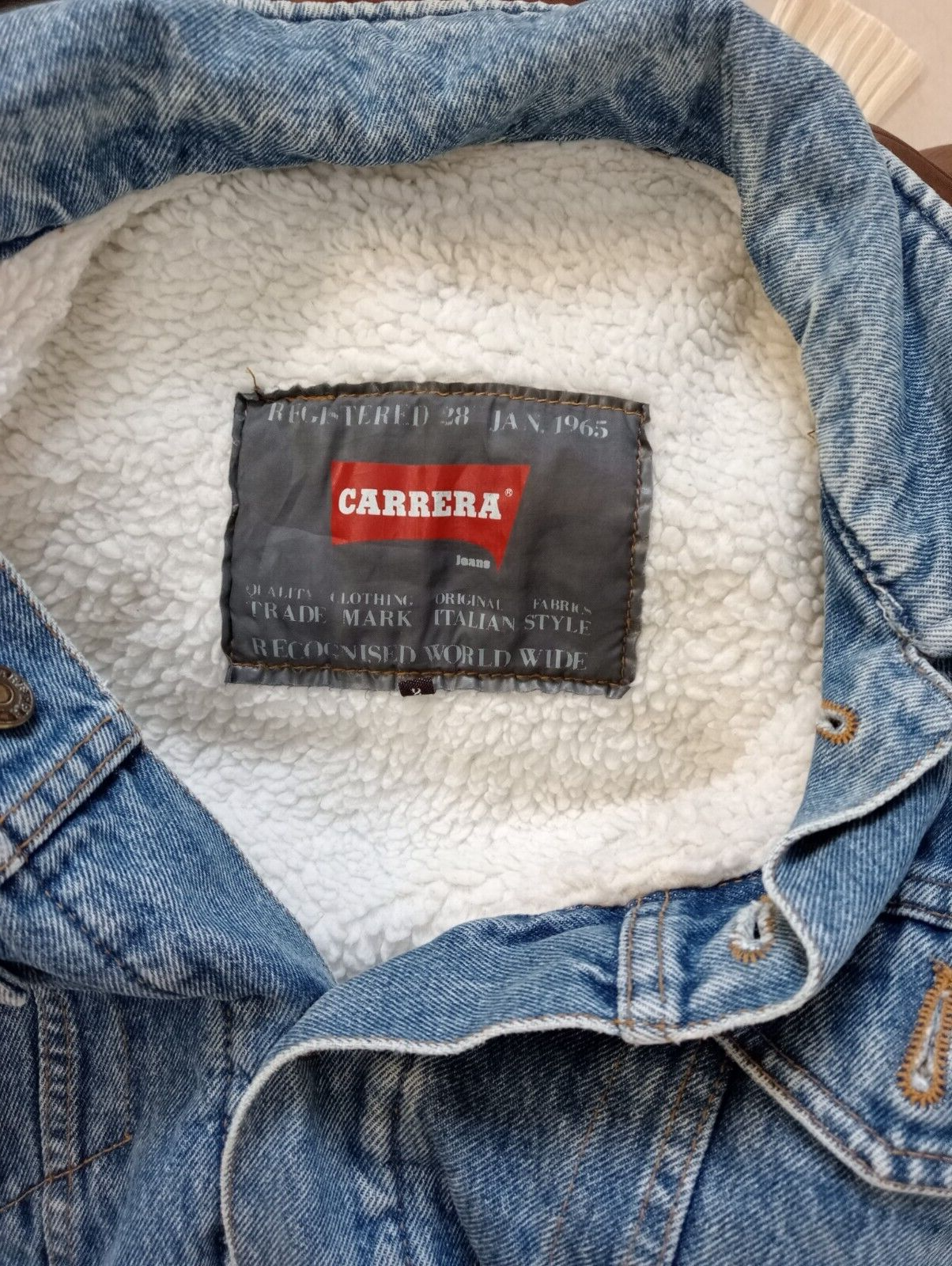 CARRERA GIUBBINO JEANS DENIM GIACCA UOMO S MAN CASUAL JACKET VINTAGE