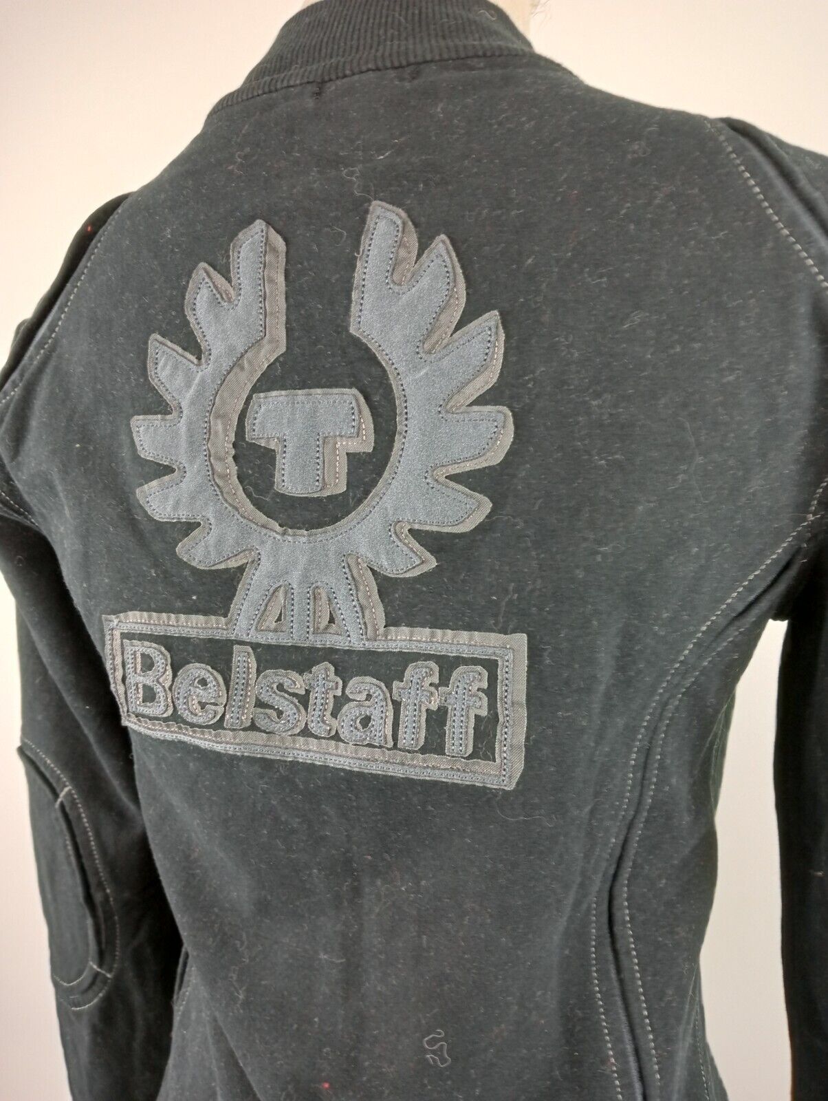 BELSTAFF FELPA ZIP DONNA Tg 42 WOMAN CASUAL VINTAGE SPORT SWEATSHIRT
