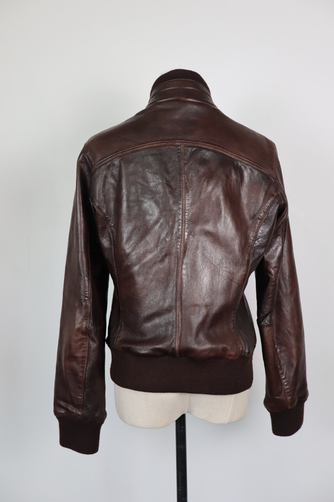 CONBIPEL GIUBBINO GIACCA PELLE DONNA 44 LEATHER WOMAN JACKET CASUAL VINTAGE