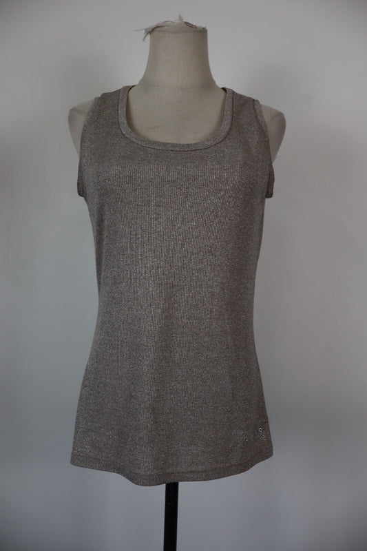 GAUDI' MAGLIA DONNA TG. M WOMAN CASUAL VINTAGE T-SHIRT TOP ORO