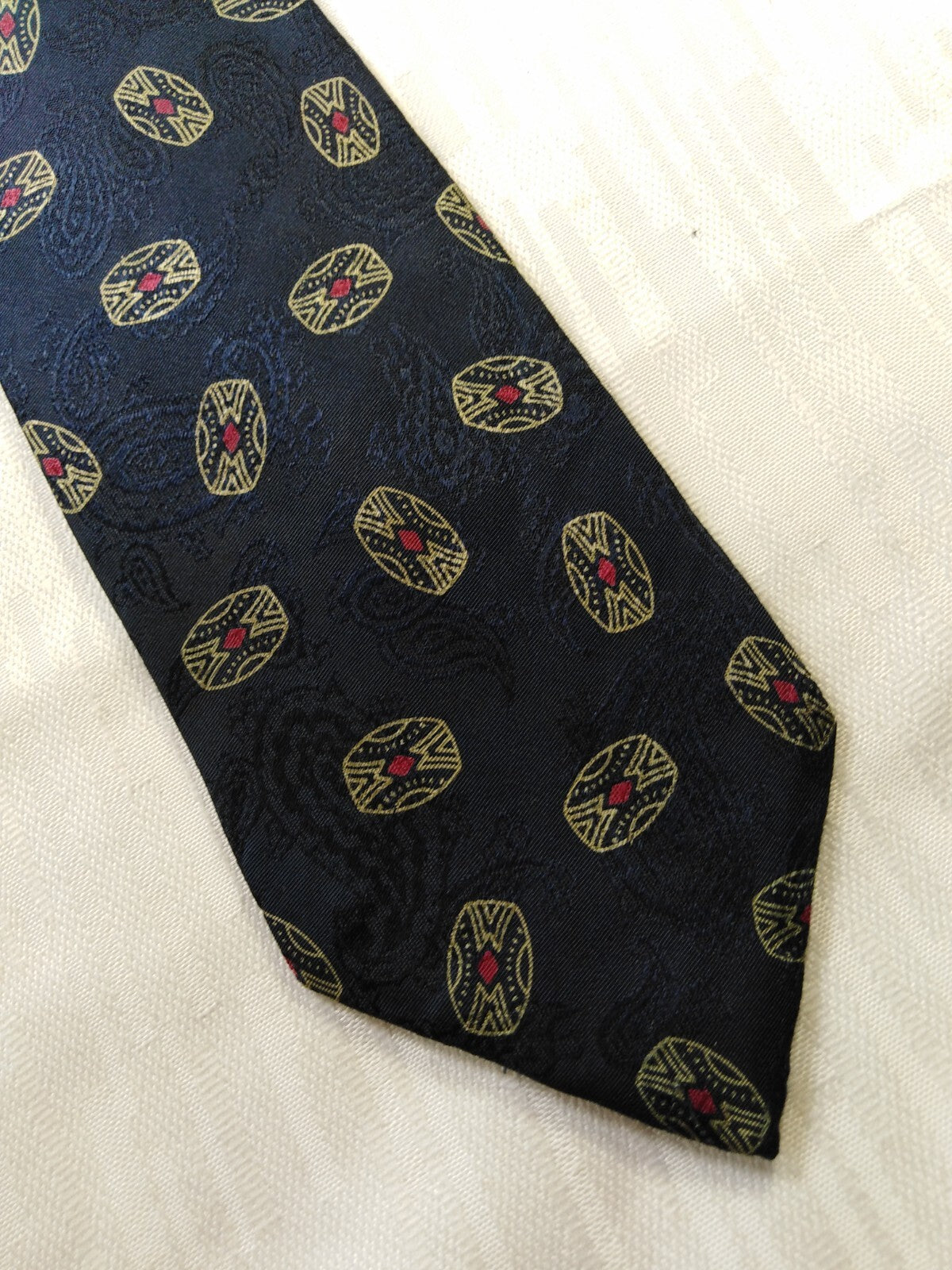 FRANCO BASSI 100% SETA SILK TIE CRAVATTA NECKTIE MADE ITALY VINTAGE CLASSIC