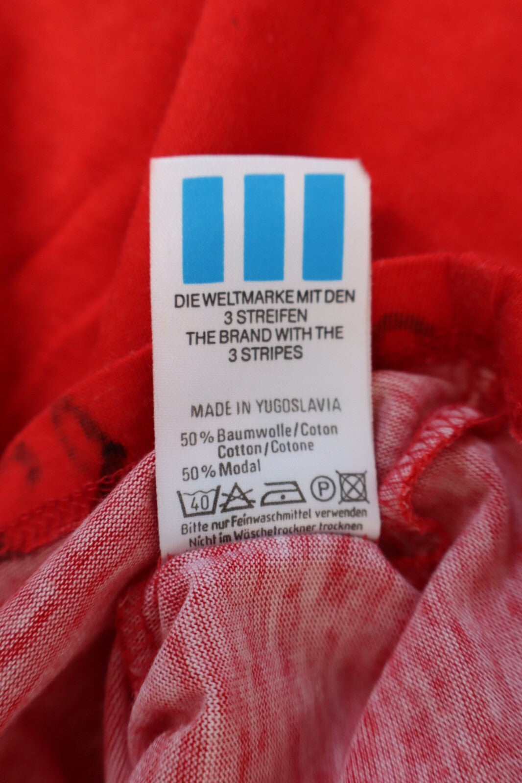 ADIDAS MAGLIA POLO UOMO TG. 52 MAN T-SHIRT CASUAL VINTAGE MADE YUGOSLAVIA