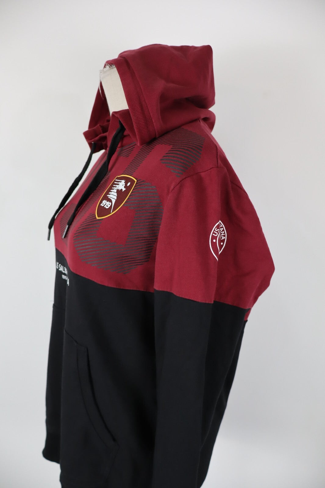 ZEUS SALERNITANA FELPA CALCIO MAGLIA DONNA Tg L WOMAN VINTAGE SWEATSHIRT COTONE