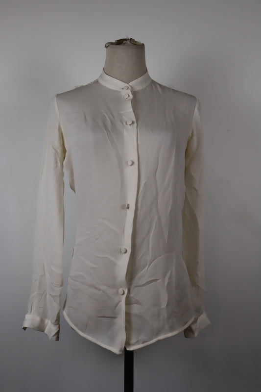 EMPORIO ARMANI CAMICIA DONNA TG. L WOMAN CASUAL VINTAGE SHIRT CLASSIC VISCOSA