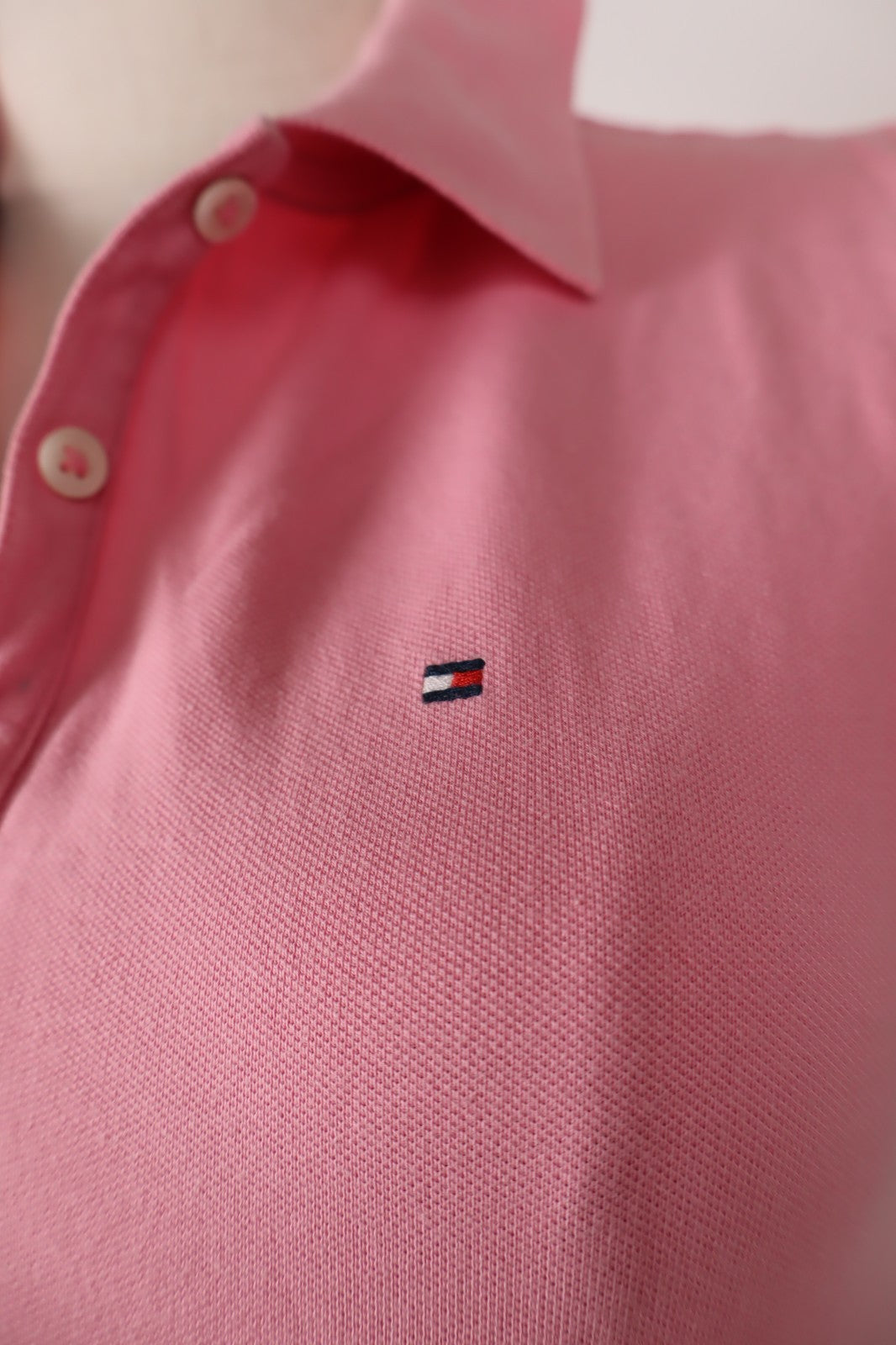 TOMMY HILFIGER POLO MAGLIA DONNA TG XS SLIM WOMAN SHIRT CASUAL VINTAGE LOGO