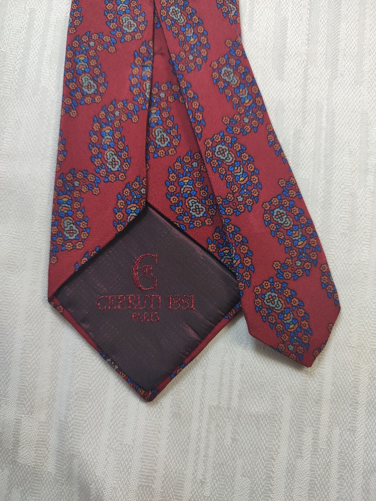CERRUTI 1881 100% SILK TIE SETA CRAVATTA NECKTIE MADE IN FRANCIA CLASSIC