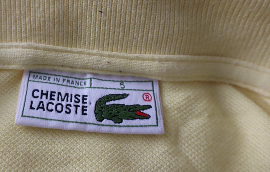 LACOSTE MAGLIA UOMO COTONE TG. 5 MAN COTTON POLO SHIRT CASUAL VINTAGE  LOGO