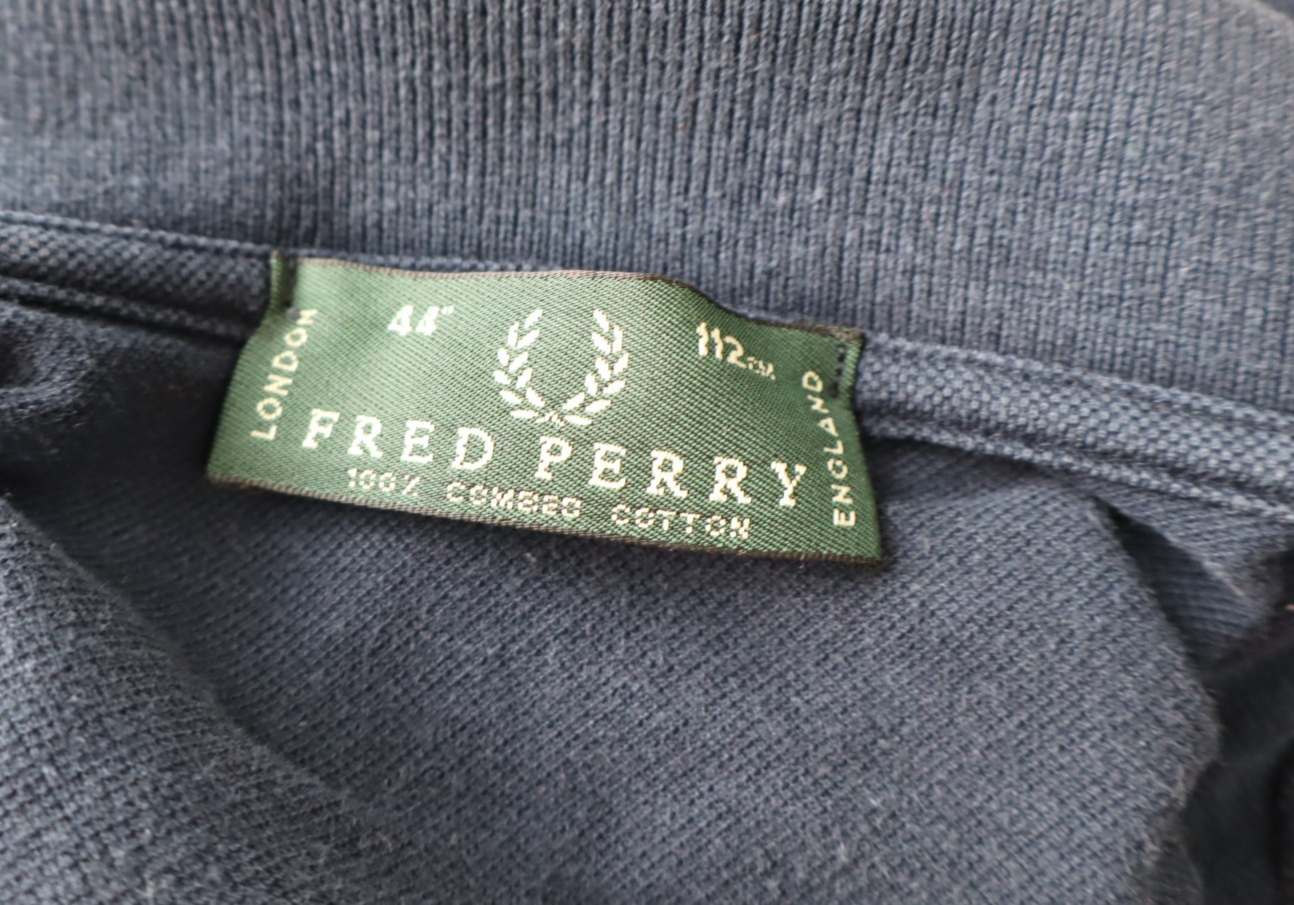 FRED PERRY POLO MAGLIA UOMO COTONE 44" 112CM MAN COTTON T-SHIRT CASUAL VINTAGE
