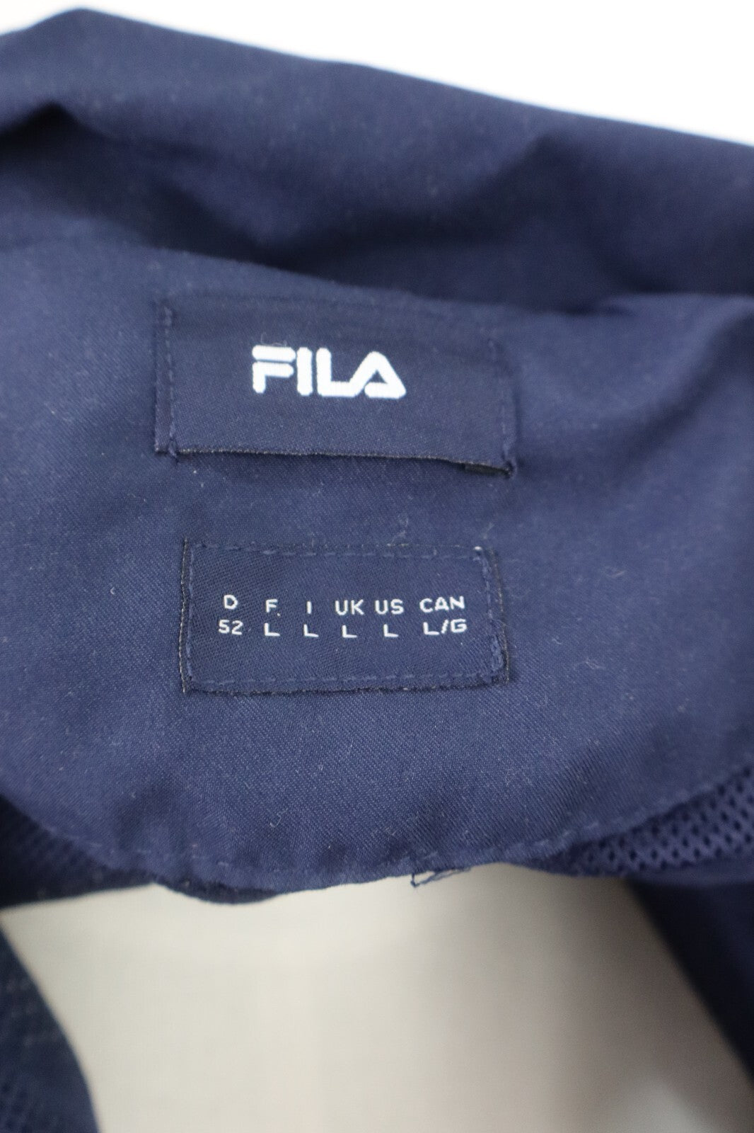 FILA GIACCA SPORT CON ZIP UOMO Tg L MAN JACKET CASUAL VINTAGE