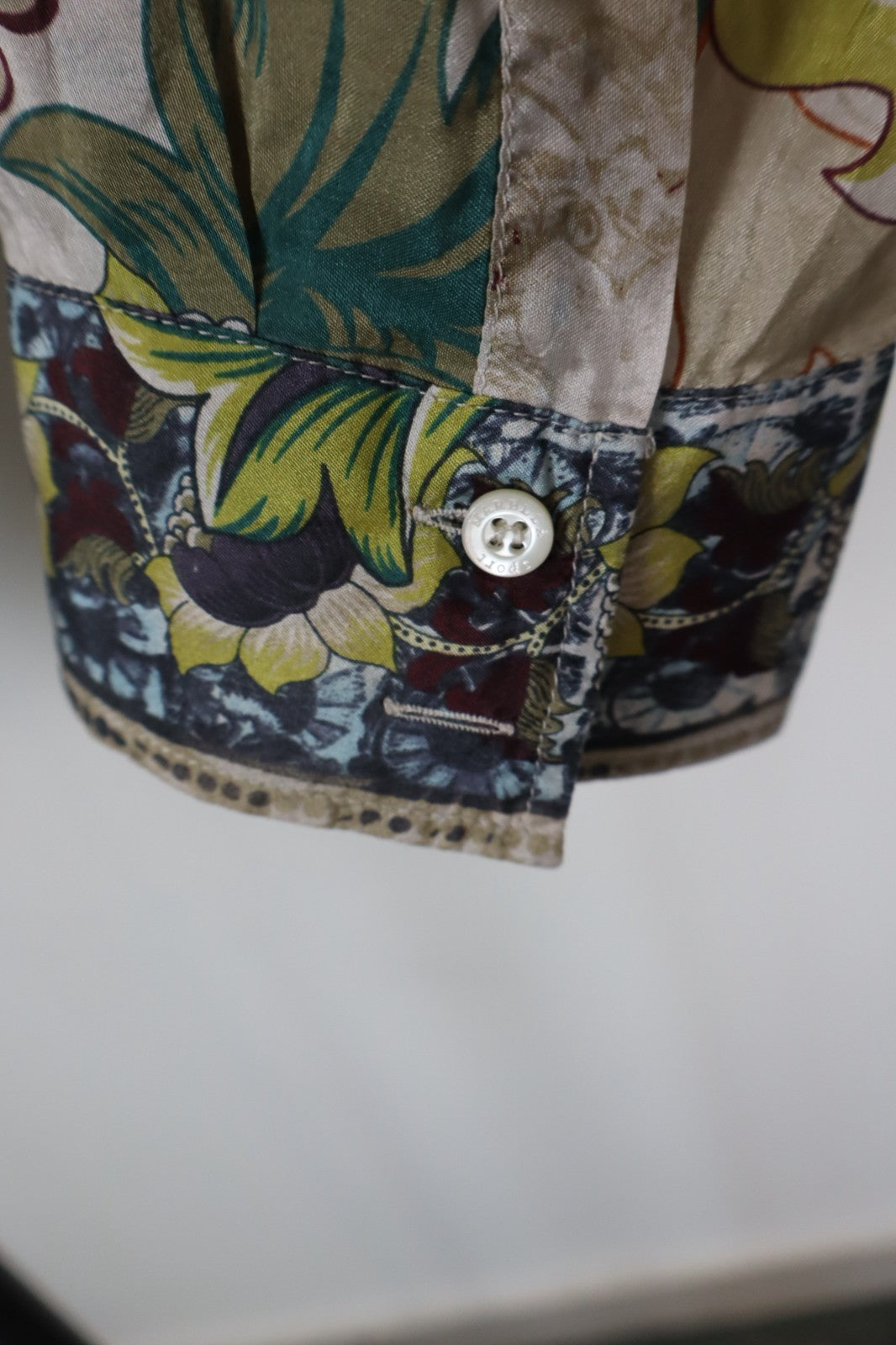 MARELLA CAMICIA MANICA LUNGA DONNA TG 48 WOMAN SHIRT CASUAL VINTAGE SETA