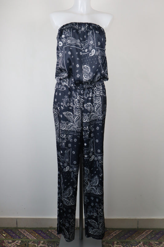 LIU JO COMPLETO DONNA PANTALONE Tg. 46 SALOPETTE ONE PIECE VINTAGE CASUAL MOLLA