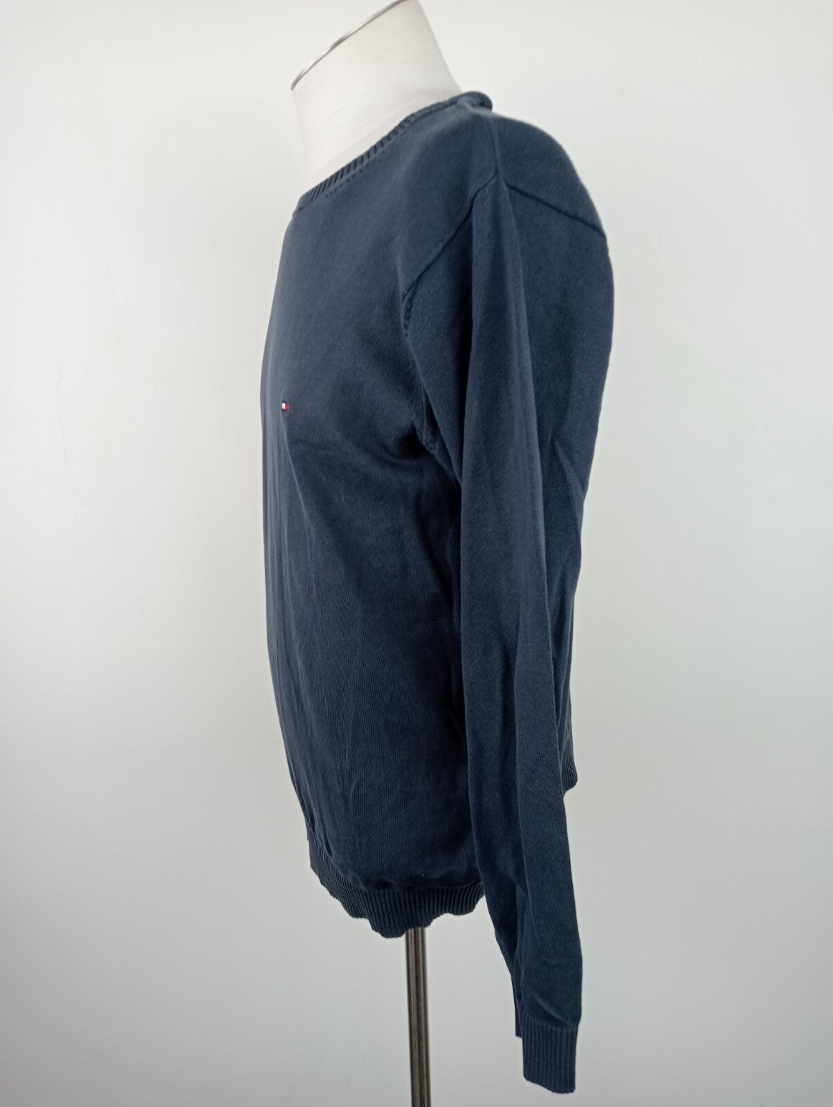 TOMMY HILFIGER MAGLIONE COTONE UOMO TG M MAN SWEATER CASUAL VINTAGE MADE ITALY