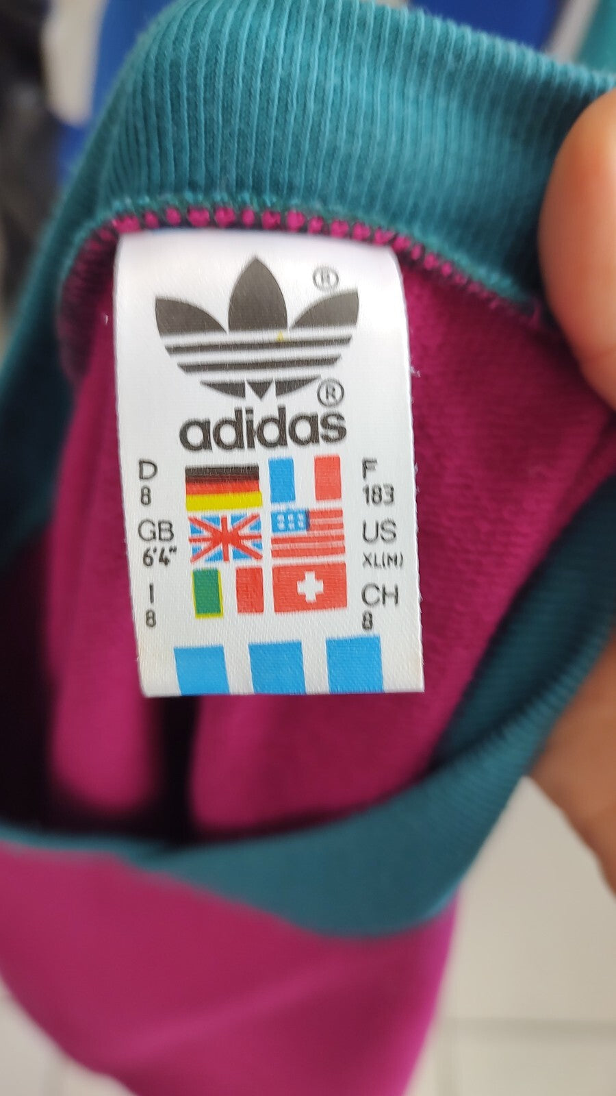 ADIDAS TUTA COMPLETA DUE PEZZI Tg. 8 TRACKSUIT JACKET PANTS UOMO SPORT