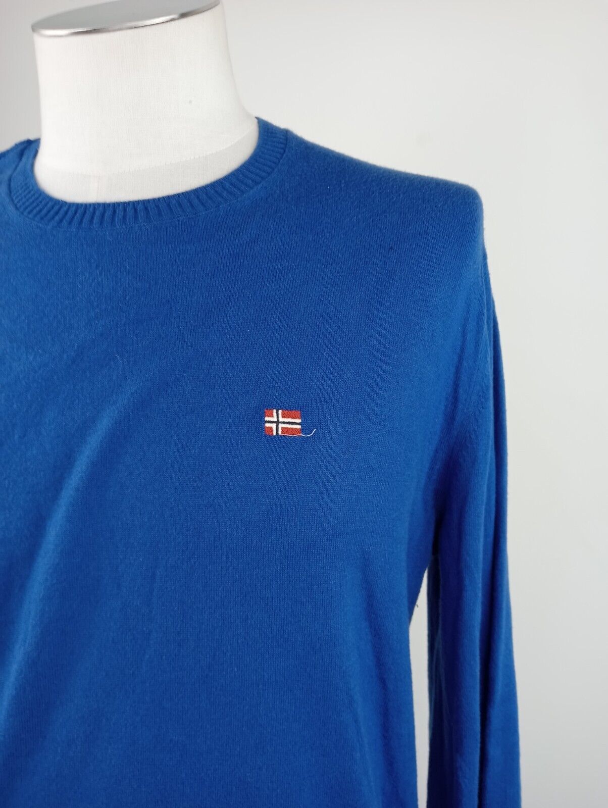 NAPAPIJRI MAGLIONE VINTAGE COTONE COTTON UOMO Tg. M MAN SWEATER CASUAL VINTAGE